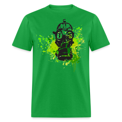 Toxic Black Gas mask Unisex Classic T-Shirt - bright green