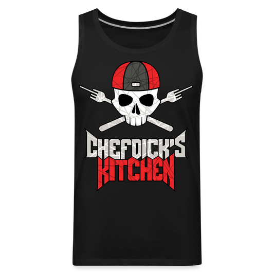 Chef Dick's Kitchen Red & Black Men’s Premium Tank - black