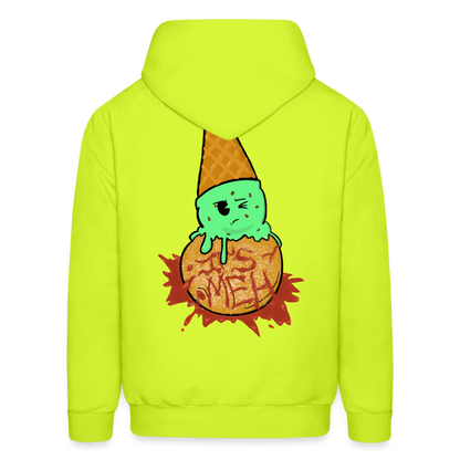 Remitheesnackgod's It's Meh Men's HoodieMen's Hoodie - safety green