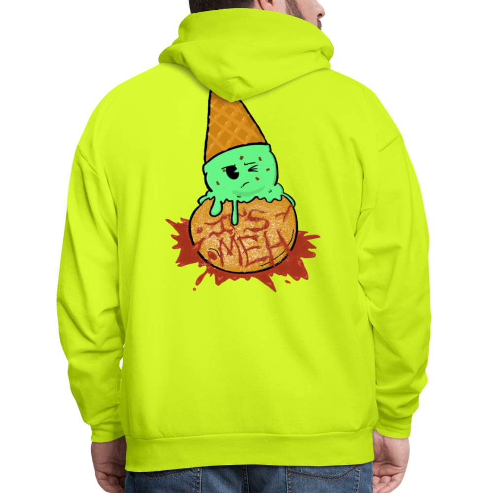 Remitheesnackgod's It's Meh Men's HoodieMen's Hoodie - safety green