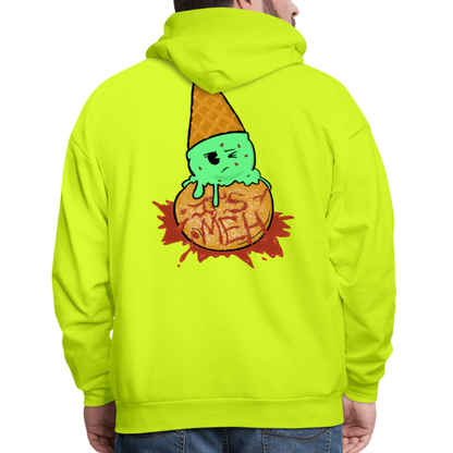 Remitheesnackgod's It's Meh Men's HoodieMen's Hoodie - safety green