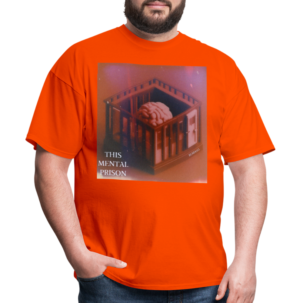 Remitheesnackgod The Mental Prison Unisex Classic T-Shirt - orange