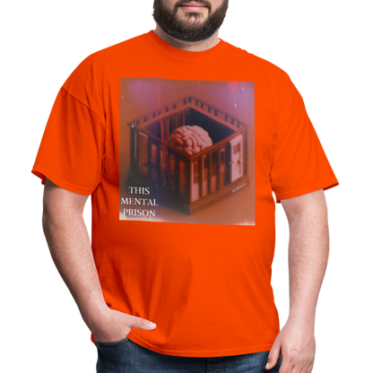 Remitheesnackgod The Mental Prison Unisex Classic T-Shirt - orange