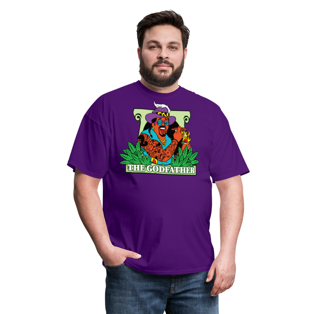 (Rad Ragz Ecclusive) The Godfather Unisex Classic Fruit of the Loom T-Shirt - purple