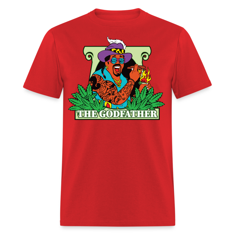 (Rad Ragz Ecclusive) The Godfather Unisex Classic Fruit of the Loom T-Shirt - red