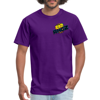 (Rad Ragz Exclusive) Rad Ragz Two Sided Unisex Classic Fruit of the Loom T-Shirt - purple
