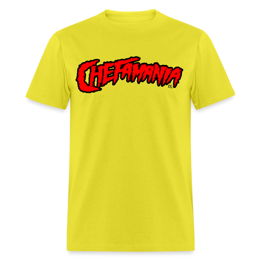 Red Chefamania Unisex Classic T-Shirt - yellow