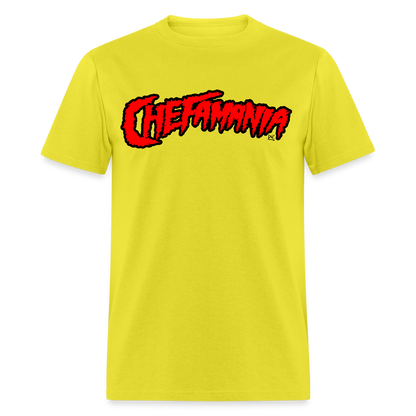 Red Chefamania Unisex Classic T-Shirt - yellow