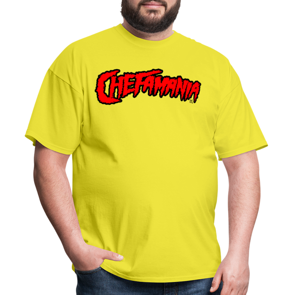 Red Chefamania Unisex Classic T-Shirt - yellow