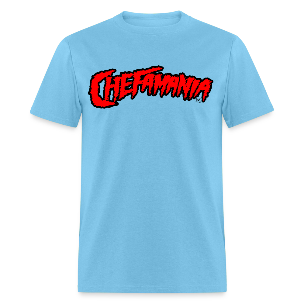 Red Chefamania Unisex Classic T-Shirt - aquatic blue