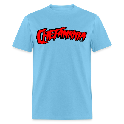Red Chefamania Unisex Classic T-Shirt - aquatic blue