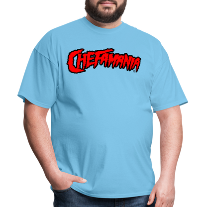 Red Chefamania Unisex Classic T-Shirt - aquatic blue