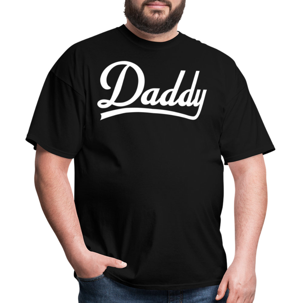Dirty White Logo Daddy Unisex Classic T-Shirt - black