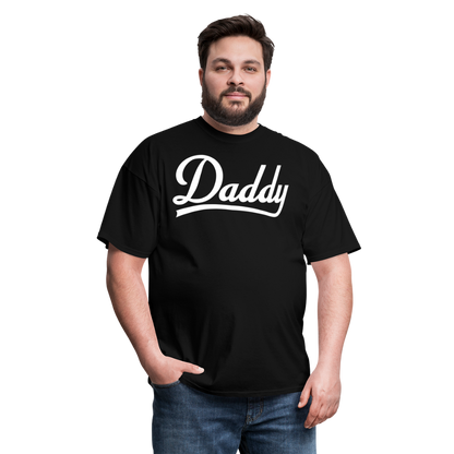 Dirty White Logo Daddy Unisex Classic T-Shirt - black