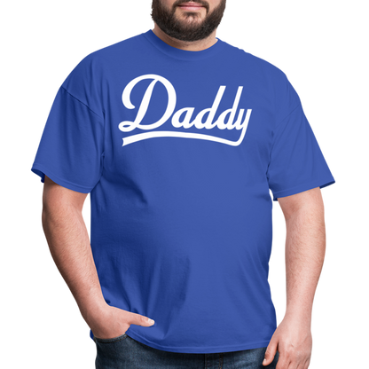 Dirty White Logo Daddy Unisex Classic T-Shirt - royal blue